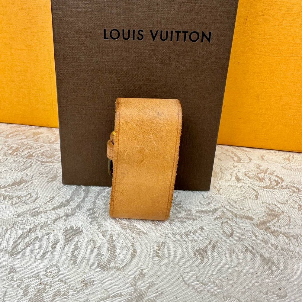 Preloved ✅LOUIS VUITTON ✅ Authentic Vachetta Leather Poignet Band - Picture 5 of 14